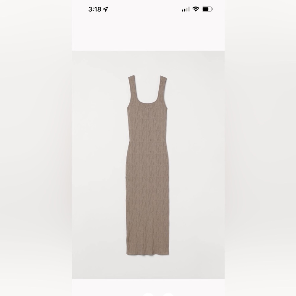 H&M 2-piece set NWT. Knit dress with bolero. Size S. Taupe colour.